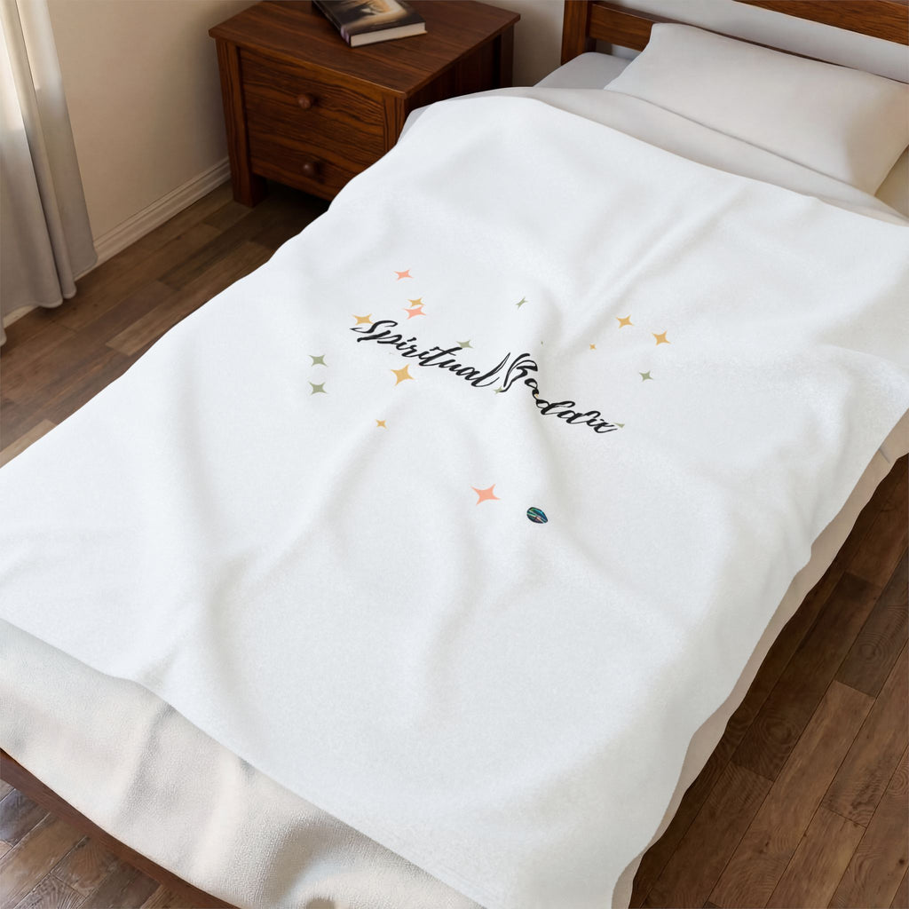 Velveteen Plush Blanket for the Spiritual Baddie