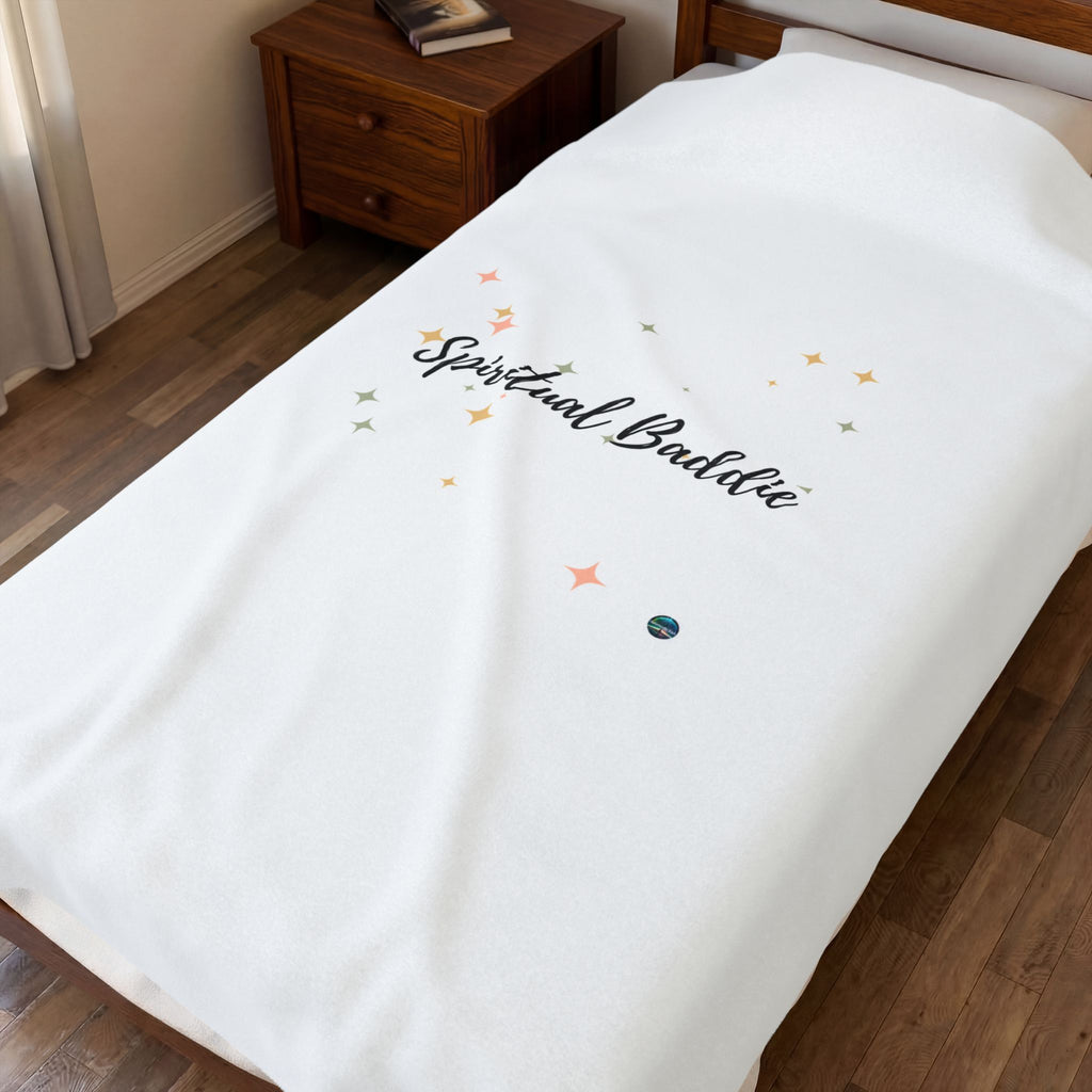 Velveteen Plush Blanket for the Spiritual Baddie